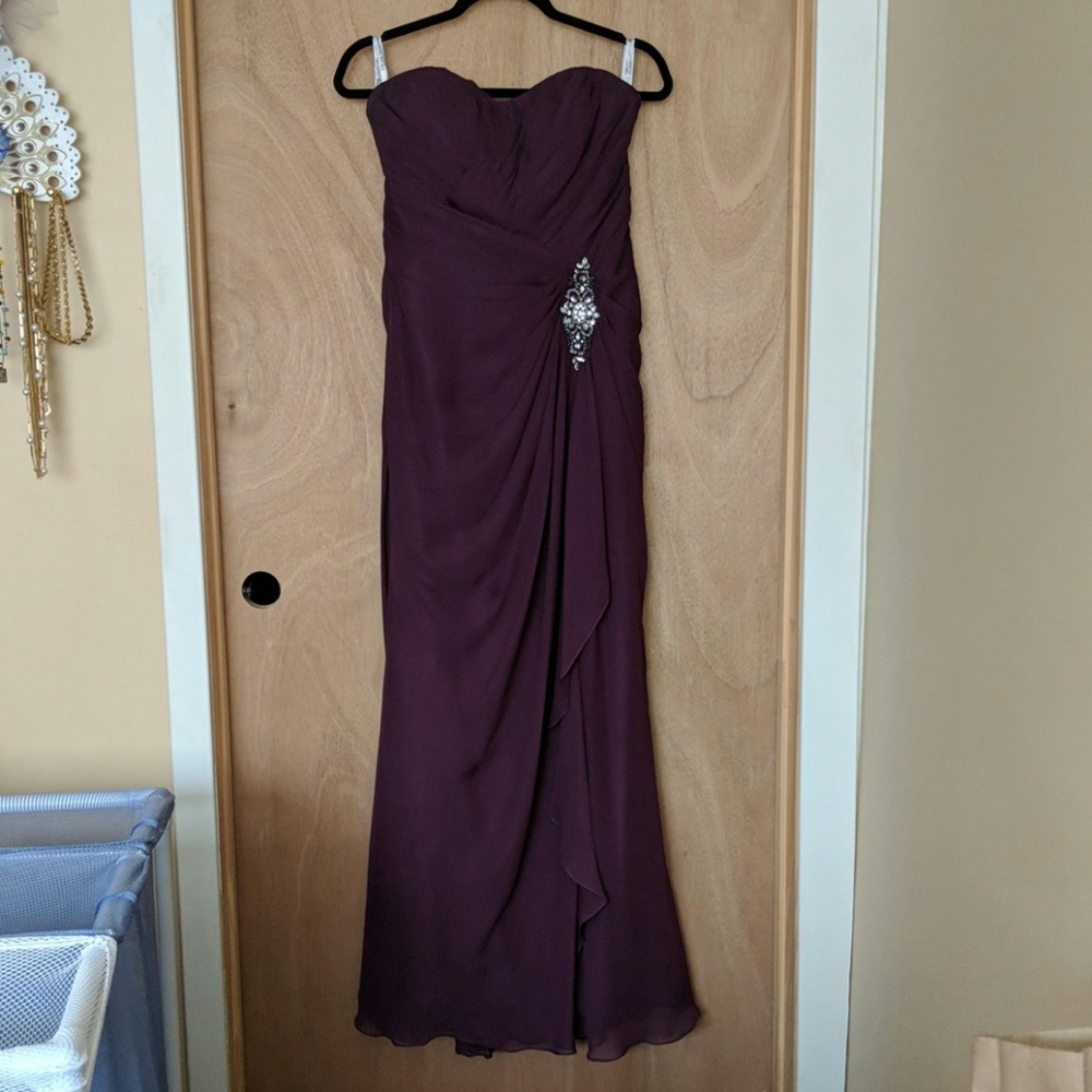 Purple bridesmaid dress